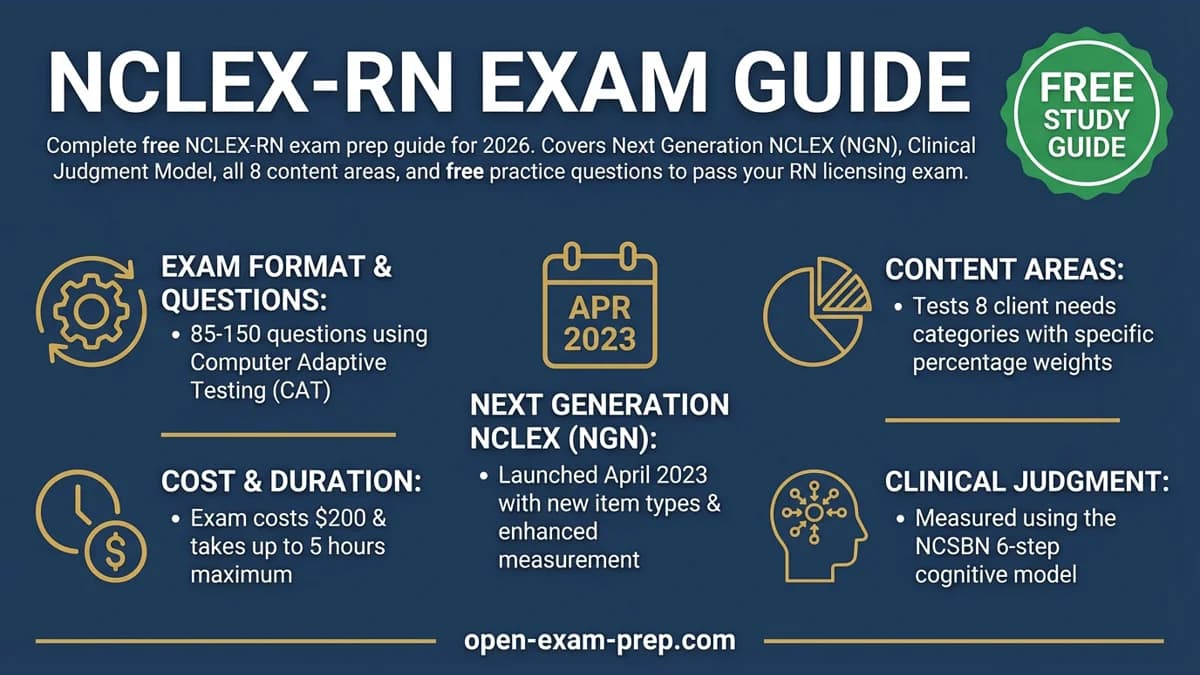 NCLEX-RN 2026: 85-150 items, $200 fee, 5 hours, pass standard 0.00 logits, Next Gen NCLEX