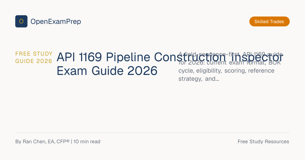 FREE API 1169 Exam Guide 2026 | OpenExamPrep