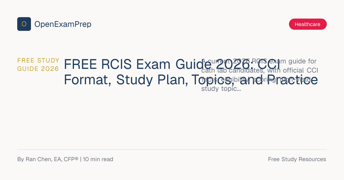 RCIS Exam Guide 2026: CCI Study Plan + Practice | OpenExamPrep