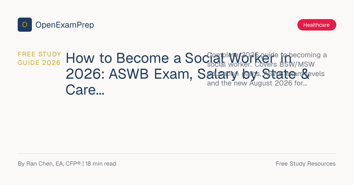 How to Become a Social Worker 2026: FREE ASWB Prep | OpenExamPrep
